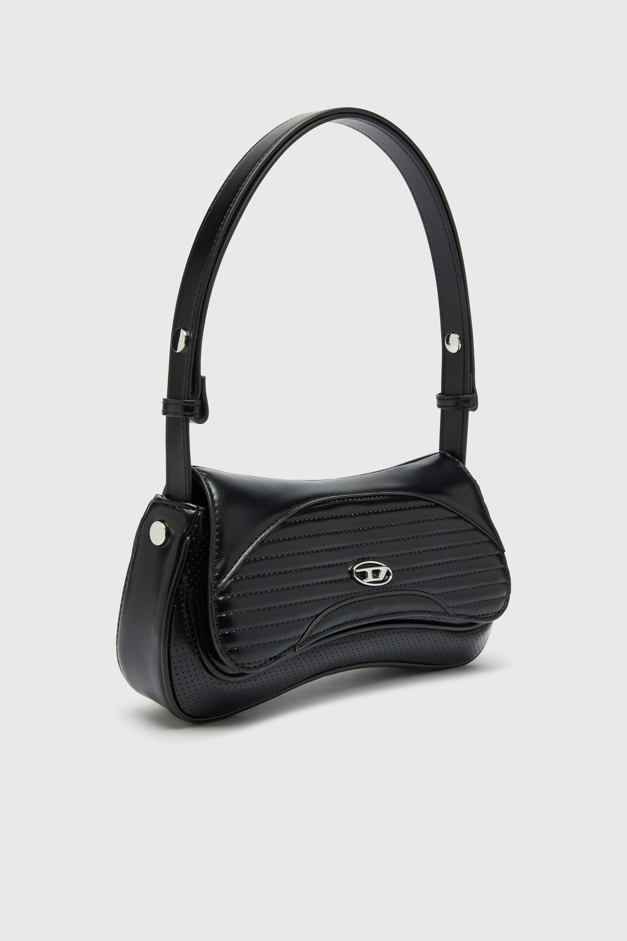 Diesel - PLAY CLUTCH, Woman's Play - Clutch in perforated and quilted PU in Black - 5