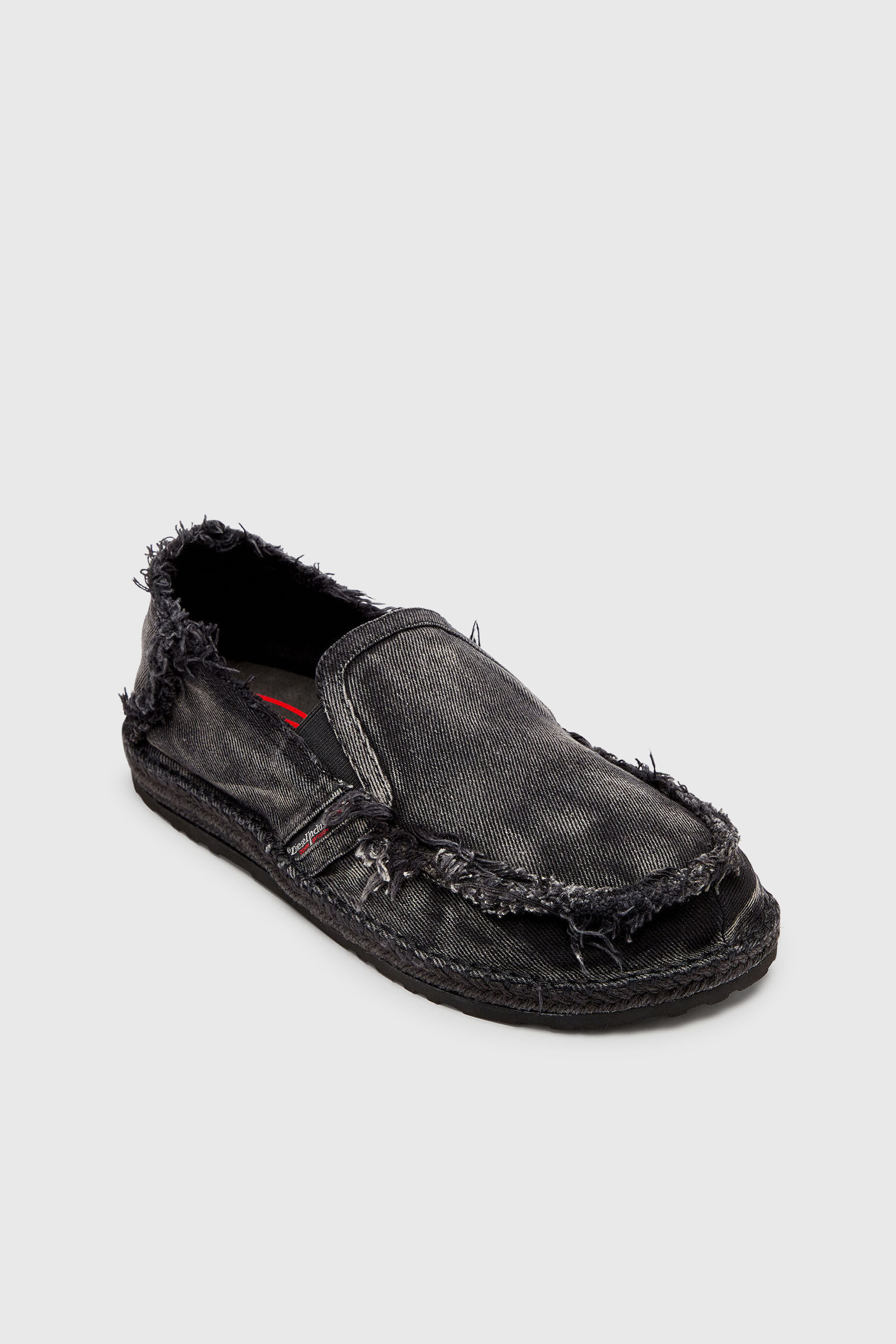 Diesel - D-LUKAS ESP, Man's D-Lukas - Espadrilles in frayed denim in Black - 6